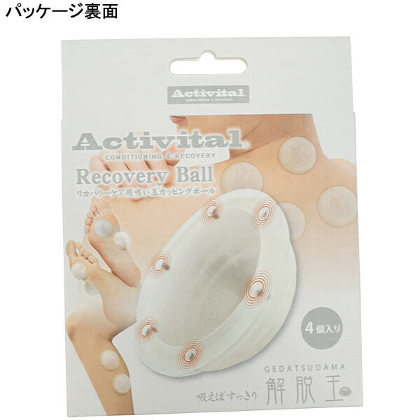 【ショップ限定エントリーでさらに+9倍】【ネコポス送料無料】アクティバイタルActivital解脱玉4個入り1639サッカーフットサルリカバリーボール疲労回復