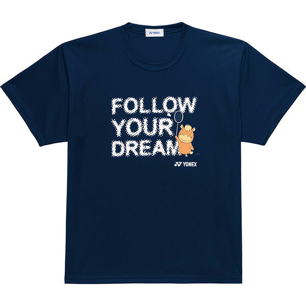 【ネコポス送料無料】ヨネックスYONEXテニスウエアーシャツ文字馬ユニドライTシャツS/Sシャツ半袖16890Y