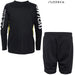 【ショップ限定エントリーでさらに+9倍】スボルメSVOLMEジュニアチームJrモビライトクルートップショーツ上下セット18-02301-02702サッカーフットサルトレーニングウェアブラック子供用
