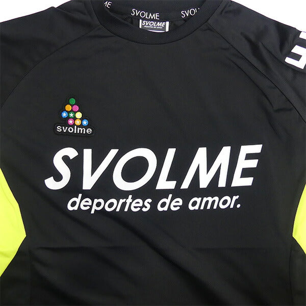 【ショップ限定エントリーでさらに+9倍】スボルメSVOLMEジュニアチームJrモビライトクルートップショーツ上下セット18-02301-02702サッカーフットサルトレーニングウェアブラック子供用