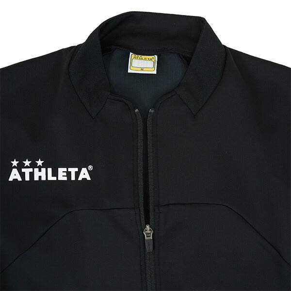 アスレタATHLETAジャージジャケット18021サッカーフットサルトレーニングジャケットジップ練習着ブラックメンズ