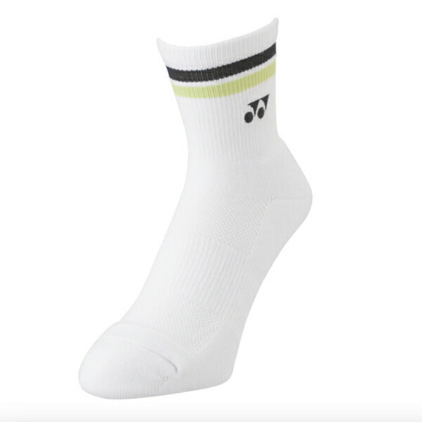 【ショップ限定エントリーでさらに+9倍】【ネコポス送料無料】YONEXヨネックステニスバドミントンメンズハーフソックス25-27cmホワイト19194
