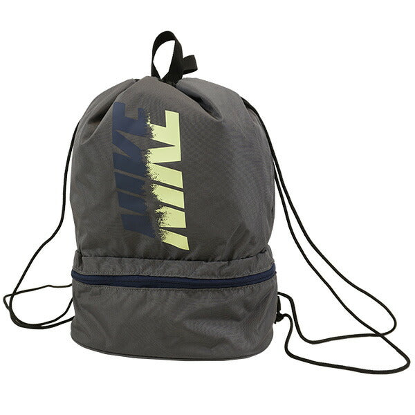【ネコポス送料無料】ナイキNIKESS252ルームプールバッグ1994030-018サッカーフットサルジムサック仕切り付き14Lグレー