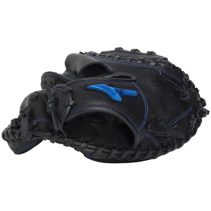 ミズノMIZUNO野球ジュニア軟式用キャッチャーミットWILLDRIVEBLUE捕手用/M-R型1AJCY34700