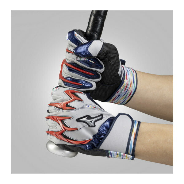 【ネコポス送料無料】ミズノMIZUNO野球バッティンググラブシリコンパワーアークDIレプリカDREAMPACK26SS手袋1EJEA573