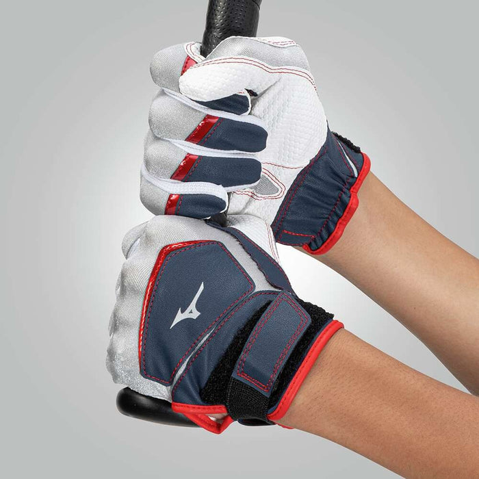 【ショップ限定エントリーでさらに+9倍】野球ジュニア少年野球バッティンググローブ両手用ミズノワイルドキッズバッティング手袋WILLDRIVE1EJEY520