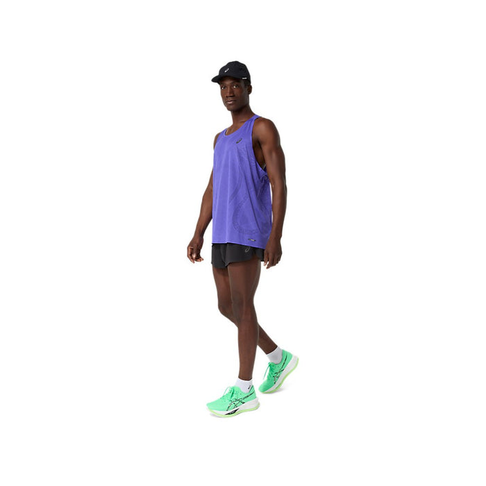 アシックスasicsランニングシングレットタンクトップノースリーブメンズMETARUNシングレットMETARUNACTIBREEZE通気孔軽量レース対応2011D508