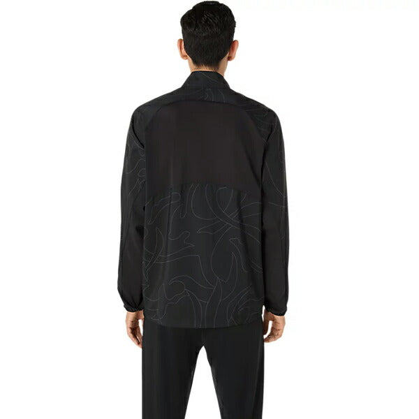 【ショップ限定エントリーでさらに+9倍】アシックスasicsクールグラフィックサマーウーブンジャケットメンズランニングジャケット2031E988