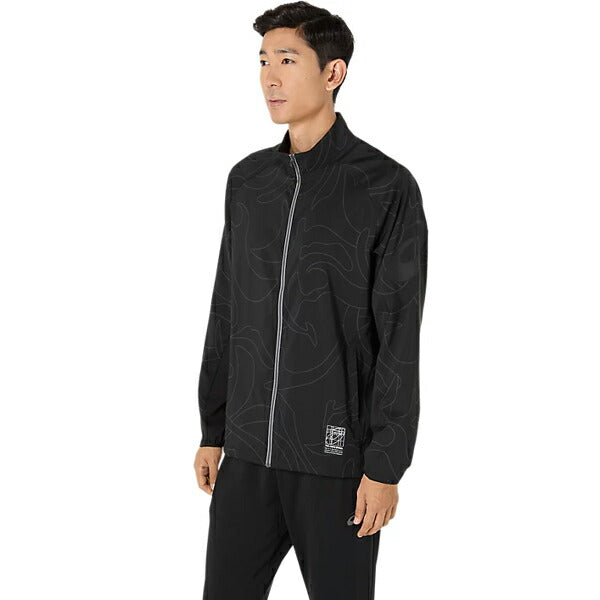 【ショップ限定エントリーでさらに+9倍】アシックスasicsクールグラフィックサマーウーブンジャケットメンズランニングジャケット2031E988