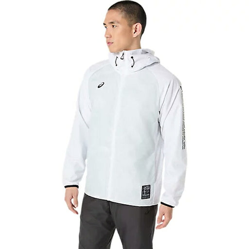 アシックスasics裏トリコットグラフィックウインドブレーカーフーディーメンズジャケット2031F174