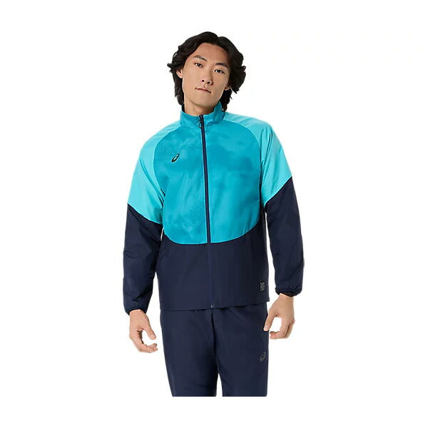 アシックスasicsメンズブレーカーシャツ裏メッシュグラフィックウインドブレーカージャケット26FW2033C196