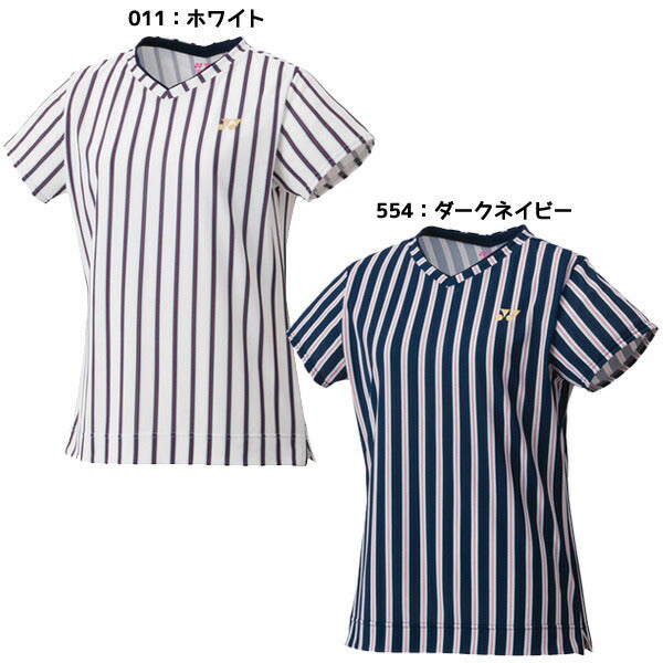 ヨネックスYONEXレディーステニスウエアーシャツブルーム半袖Tシャツゲームシャツ20906
