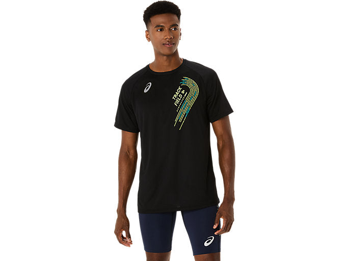 【ネコポス送料無料】アシックスasicsランニングメンズTシャツ半袖トラックグラフィックTRACKGRAPHICSHORTSLEEVETOP2091A749