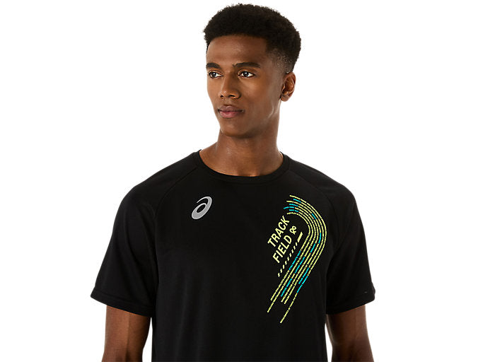 【ネコポス送料無料】アシックスasicsランニングメンズTシャツ半袖トラックグラフィックTRACKGRAPHICSHORTSLEEVETOP2091A749