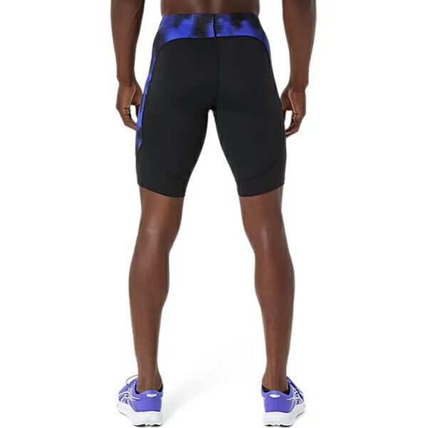 アシックスasicsトラックグラフィックミドルタイツメンズランニングタイツ26SS2091A831