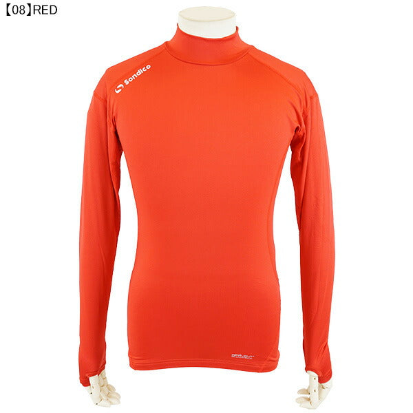 【ネコポス送料無料】ソンディコSondicoハイネックシャツ長袖21-427389AFサッカーフットサルインナーシャツ練習着メンズ