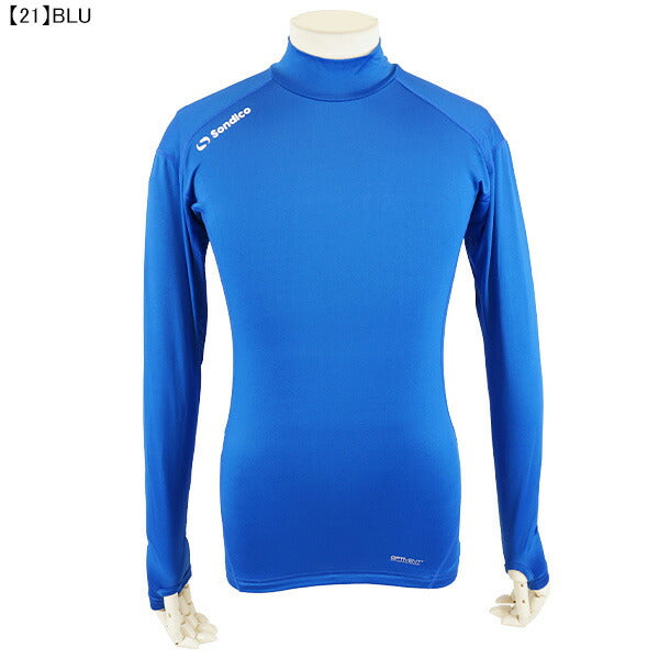 【ネコポス送料無料】ソンディコSondicoハイネックシャツ長袖21-427389AFサッカーフットサルインナーシャツ練習着メンズ