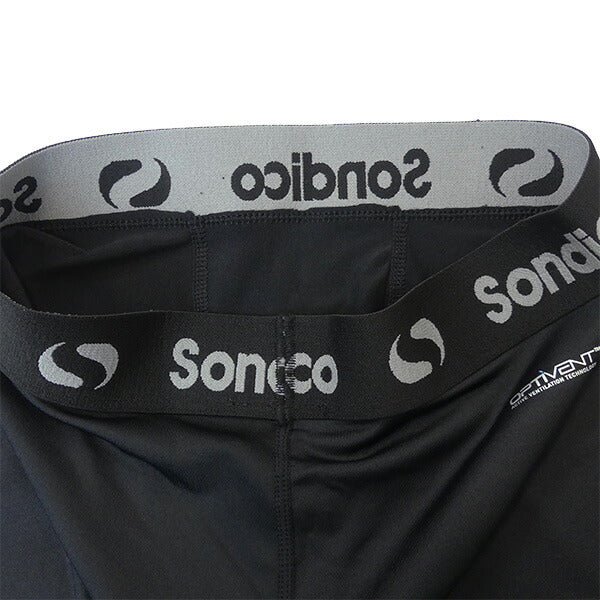 【ネコポス送料無料】ソンディコSondicoジュニアハーフスパッツ21-428212Jサッカーフットサルインナータイツアンダータイツ子供用