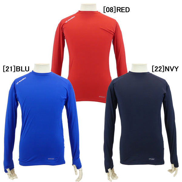 【ネコポス送料無料】ソンディコSondico裏起毛丸首シャツ長袖サムホール21-A120AFサッカーフットサルインナーシャツ防寒メンズ