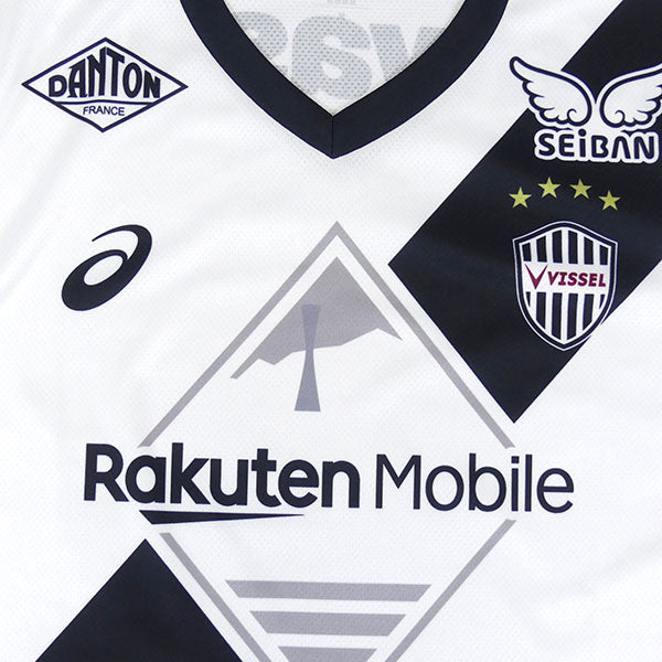 【ショップ限定エントリーでさらに+9倍】ヴィッセル神戸2025レプリカアウェイユニフォーム2103A103-101サッカー半袖ブリリアントホワイトアシックスasics