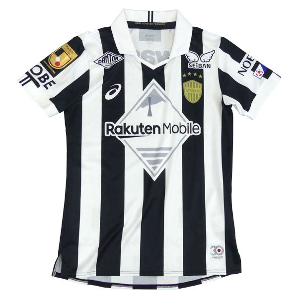 ヴィッセル神戸30周年記念レプリカユニフォーム2103A107-001サッカー半袖ブラックアシックスasics