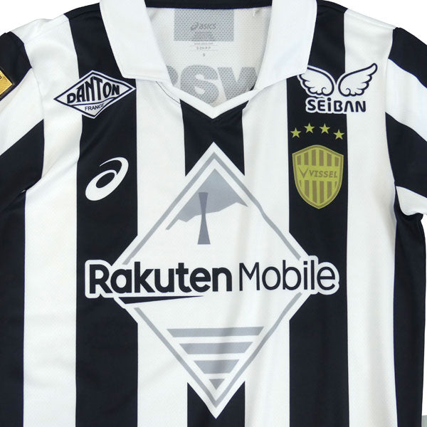 ヴィッセル神戸30周年記念レプリカユニフォーム2103A107-001サッカー半袖ブラックアシックスasics