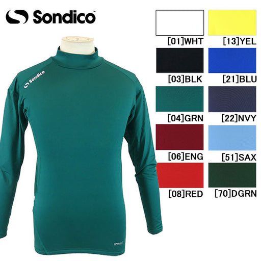 【ショップ限定エントリーでさらに+9倍】【ネコポス送料無料】ソンディコsondicoハイネック長袖インナーシャツ23-427389サッカーフットサルアンダーシャツメンズ