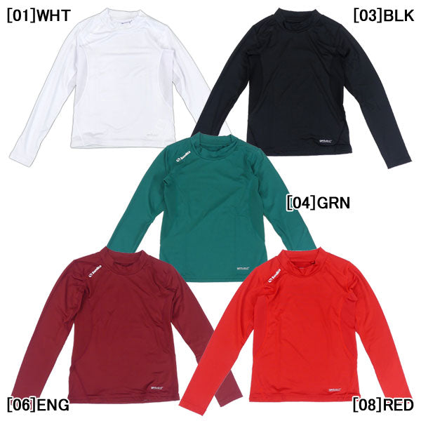 【ショップ限定エントリーでさらに+9倍】【ネコポス送料無料】ソンディコsondicoジュニアハイネック長袖インナーシャツ23-427392Jサッカーフットサルアンダーシャツ子供用