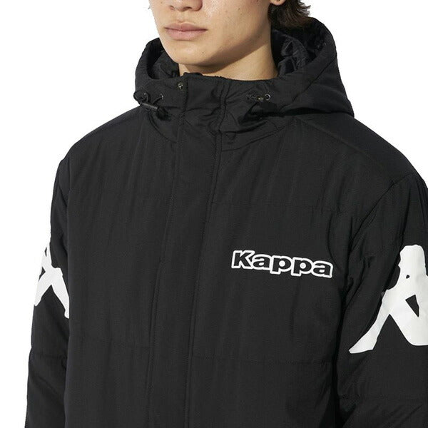【ショップ限定エントリーでさらに+9倍】カッパKAPPA中綿軽量タフタベンチコート244206サッカーフットサル超ロング丈防寒メンズ