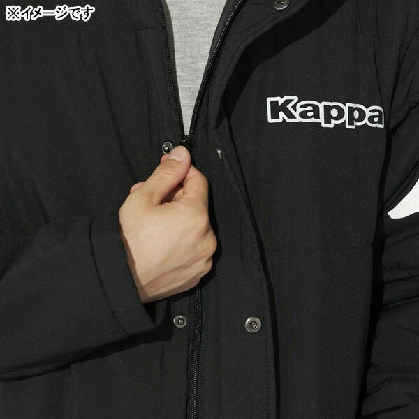 【ショップ限定エントリーでさらに+9倍】カッパKAPPA中綿軽量タフタベンチコート244206サッカーフットサル超ロング丈防寒メンズ