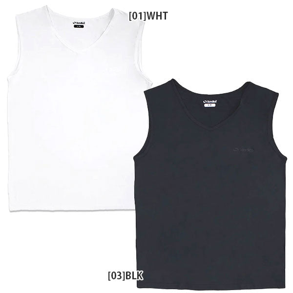 【ショップ限定エントリーでさらに+9倍】【ネコポス送料無料】ソンディコSondico氷結UVびっくりノースリーブインナーシャツ25A05サッカーフットサルプラシャツ接触冷感メンズ