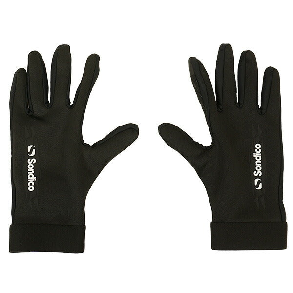 【ネコポス送料無料】ソンディコSondicoジュニアフットボールグローブ25F903512サッカーフットサル手袋防寒子供用ブラック