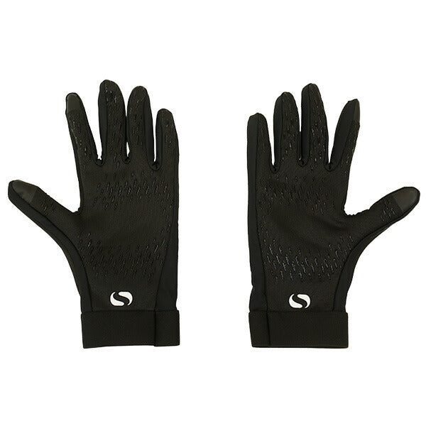 【ネコポス送料無料】ソンディコSondicoフットボールグローブ25F903513サッカーフットサル手袋防寒大人用ブラック