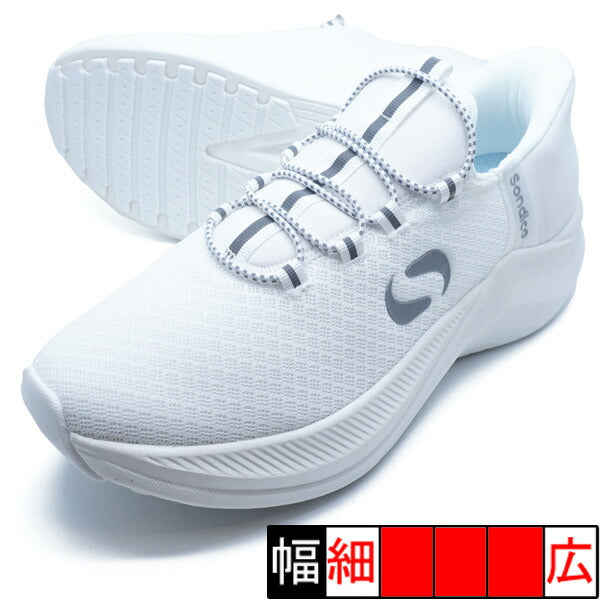 【ショップ限定エントリーでさらに+9倍】スリッポントレーナーソンディコSondico25R300-01ホワイトランニングシューズ