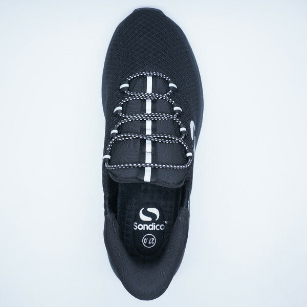 【ショップ限定エントリーでさらに+9倍】スリッポントレーナーソンディコSondico25R300-03ブラックランニングシューズ