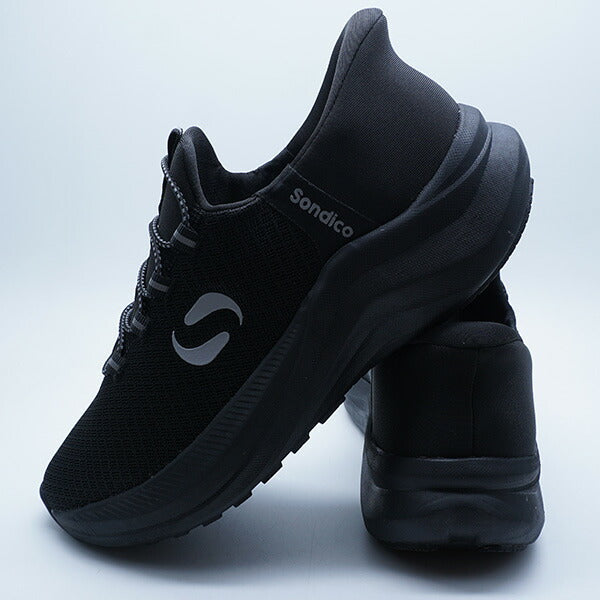 【ショップ限定エントリーでさらに+9倍】スリッポントレーナーソンディコSondico25R300-03ブラックランニングシューズ