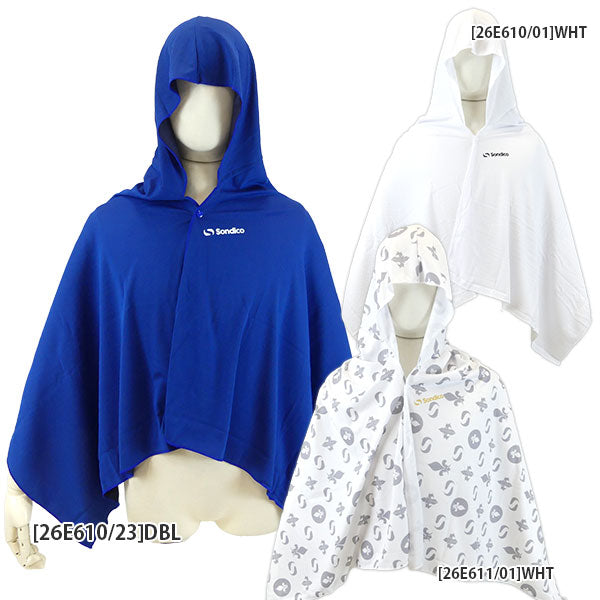 【ネコポス対応可】ソンディコSondico冷感UVカットクールポンチョ26E610/26E611サッカーフットサルクールダウン熱中症対策大人用子供用