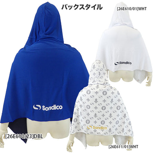 【ネコポス対応可】ソンディコSondico冷感UVカットクールポンチョ26E610/26E611サッカーフットサルクールダウン熱中症対策大人用子供用