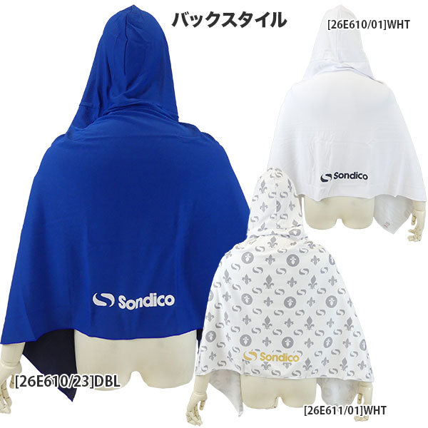 【ネコポス対応可】ソンディコSondico冷感UVカットクールポンチョ26E610/26E611サッカーフットサルクールダウン熱中症対策大人用子供用