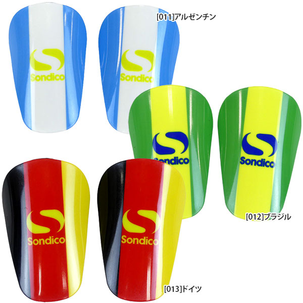 【ネコポス対応可】ソンディコSondicoワールドカップミニシンガード国旗26S855サッカーフットサルすね当て子供用