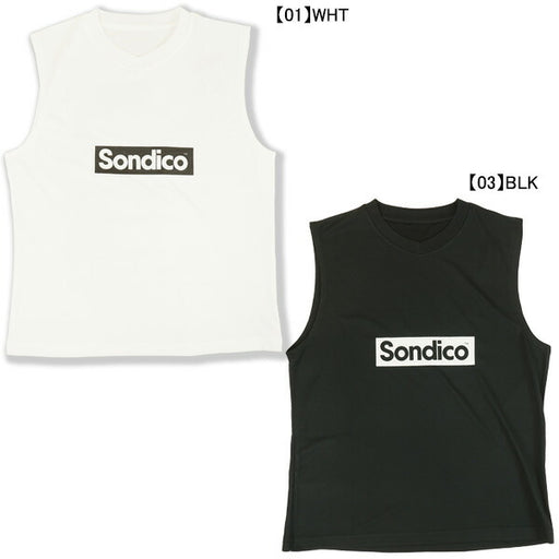 【ネコポス送料無料】ソンディコSondico瞬間速乾冷却ノースリーブ26SN691サッカーフットサルスリーブレス練習着メンズ