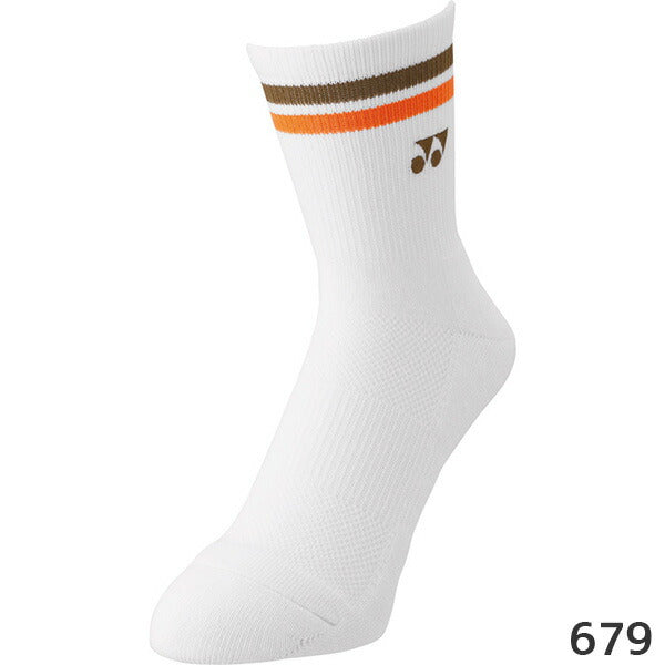 【ネコポス送料無料】YONEXヨネックステニスバドミントンメンズレディースハーフソックス22-25cmホワイト29194