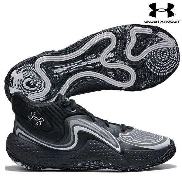 アンダーアーマーUnisexBasketballシューズUAスポーン6ミッドメンズウィメンズキッズバスケ3027647