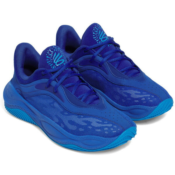 【ショップ限定エントリーでさらに+9倍】アンダーアーマーUNDERARMOURメンズレディースバスケットボールシューズカリースプラッシュ25APバッシュバスケット2E相当ブルー3028460-419