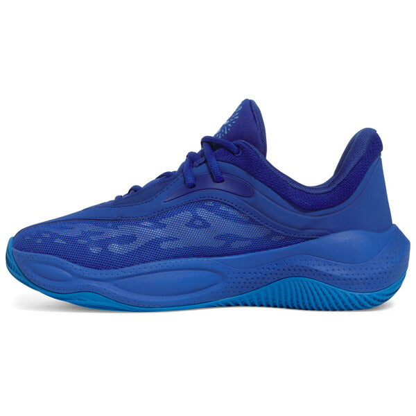 【ショップ限定エントリーでさらに+9倍】アンダーアーマーUNDERARMOURメンズレディースバスケットボールシューズカリースプラッシュ25APバッシュバスケット2E相当ブルー3028460-419