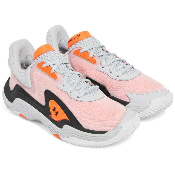 【ショップ限定エントリーでさらに+9倍】アンダーアーマーUNDERARMOURメンズレディースバスケットボールシューズSPAWN7UAスポーン7バッシュバスケットグレー3028461-100