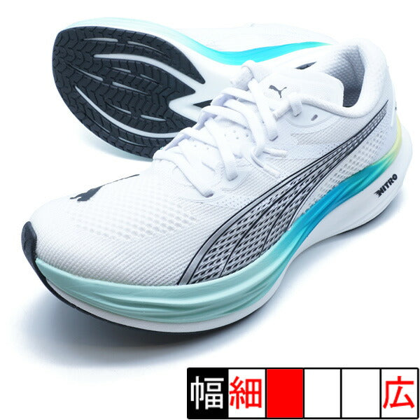 【ショップ限定エントリーでさらに+9倍】ディヴィエイトニトロ3プーマPUMA309707-29プーマホワイトランニングシューズ