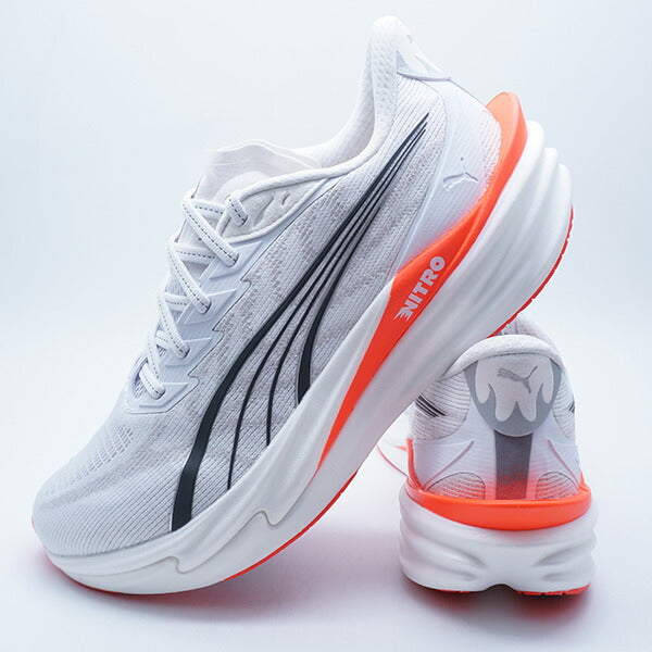 ディヴィエイトニトロ4プーマPUMA312123-26プーマホワイトランニングシューズ
