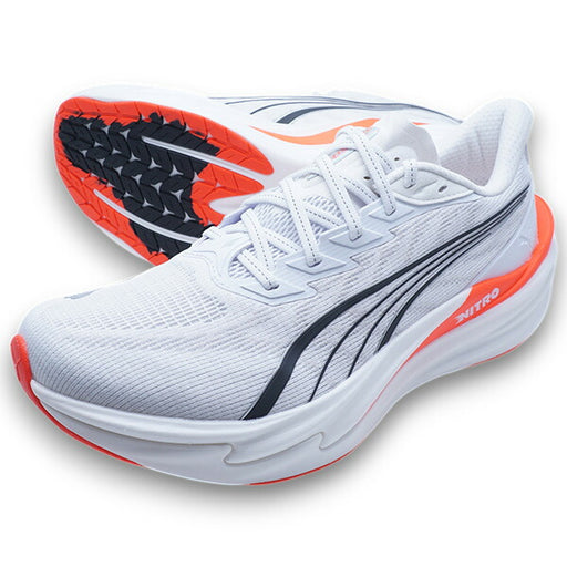 ディヴィエイトニトロ4プーマPUMA312123-26プーマホワイトランニングシューズ