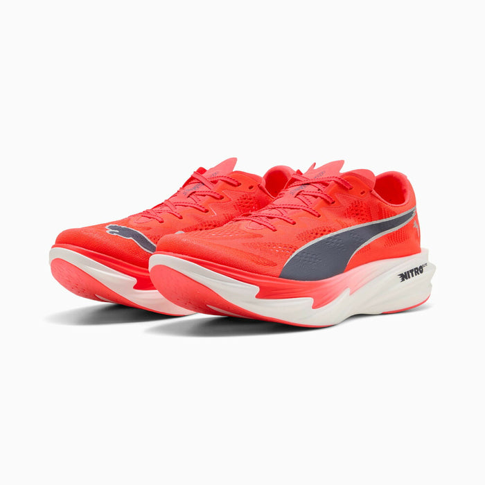 プーマPUMAランニングシューズメンズ大人DeviateNITROElite4ディヴィエイトニトロエリート４軽量レッド312127